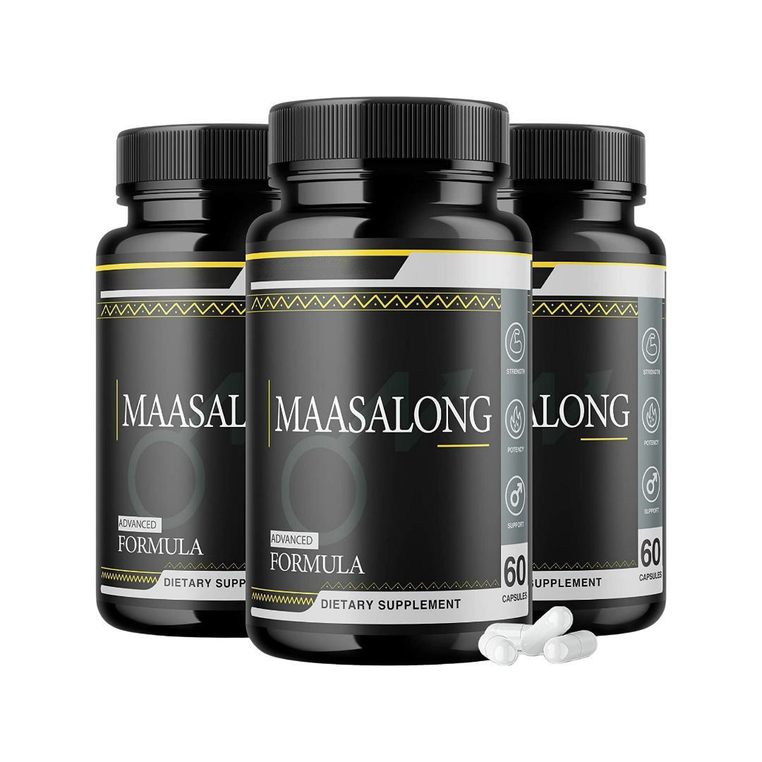 3-Pack Maasalong Pills Supplement Advanced Formula Masalong- 180 Capsules