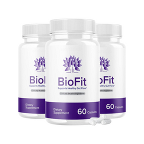 3-Pack BioFit Probiotic Capsules, Supports Healthy Gut Health Supplement-180 Cap