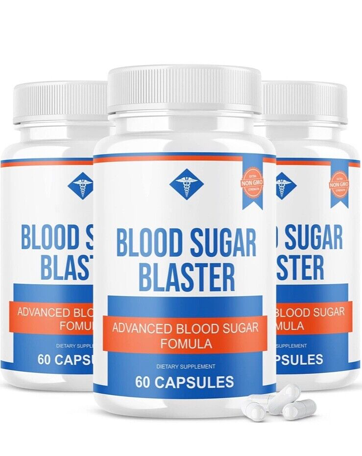 3-Pack Blood Sugar Blaster Advanced Blood Sugar Formula - 180 Capsules