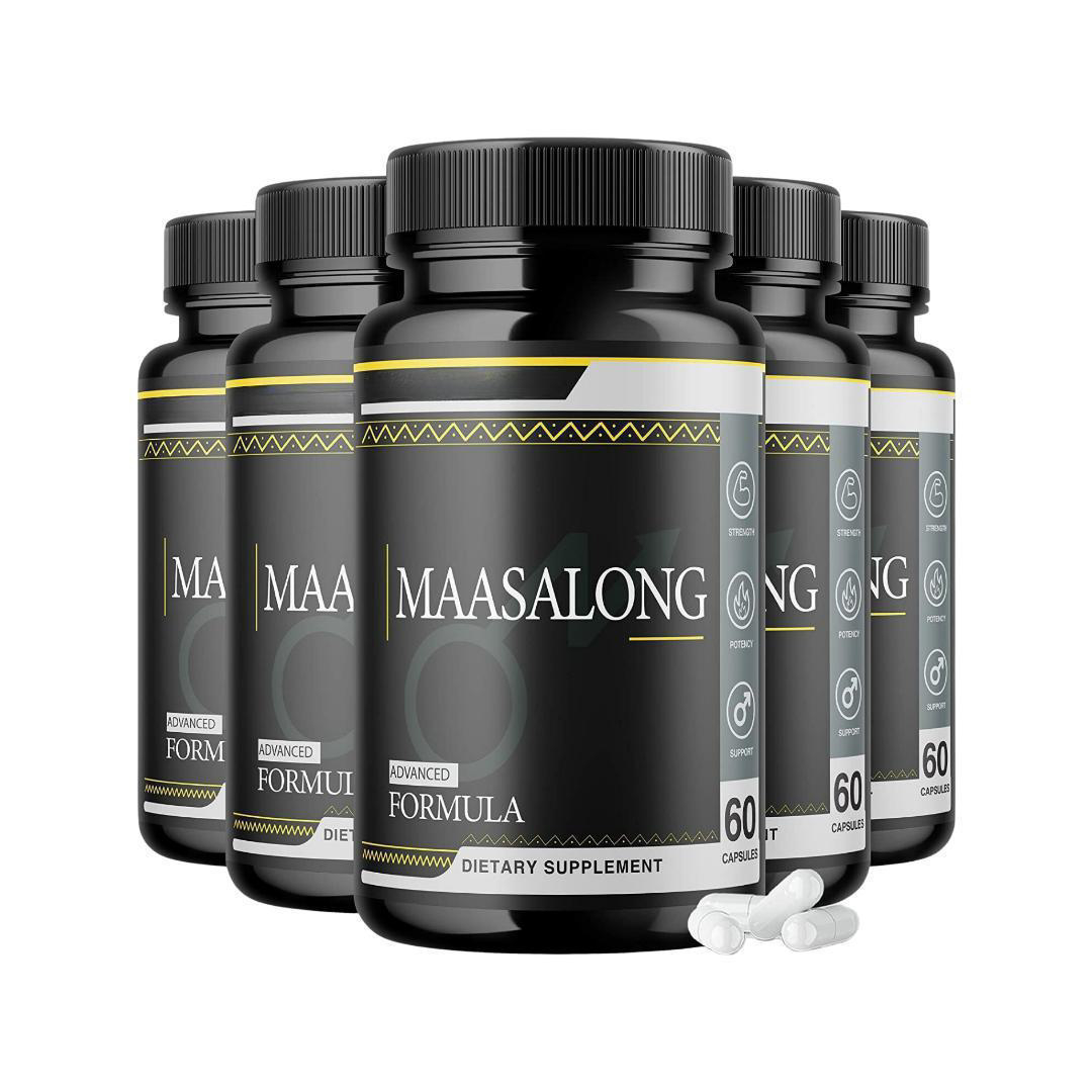 5-Pack Maasalong Pills Supplement Advanced Formula Masalong- 300 Capsules