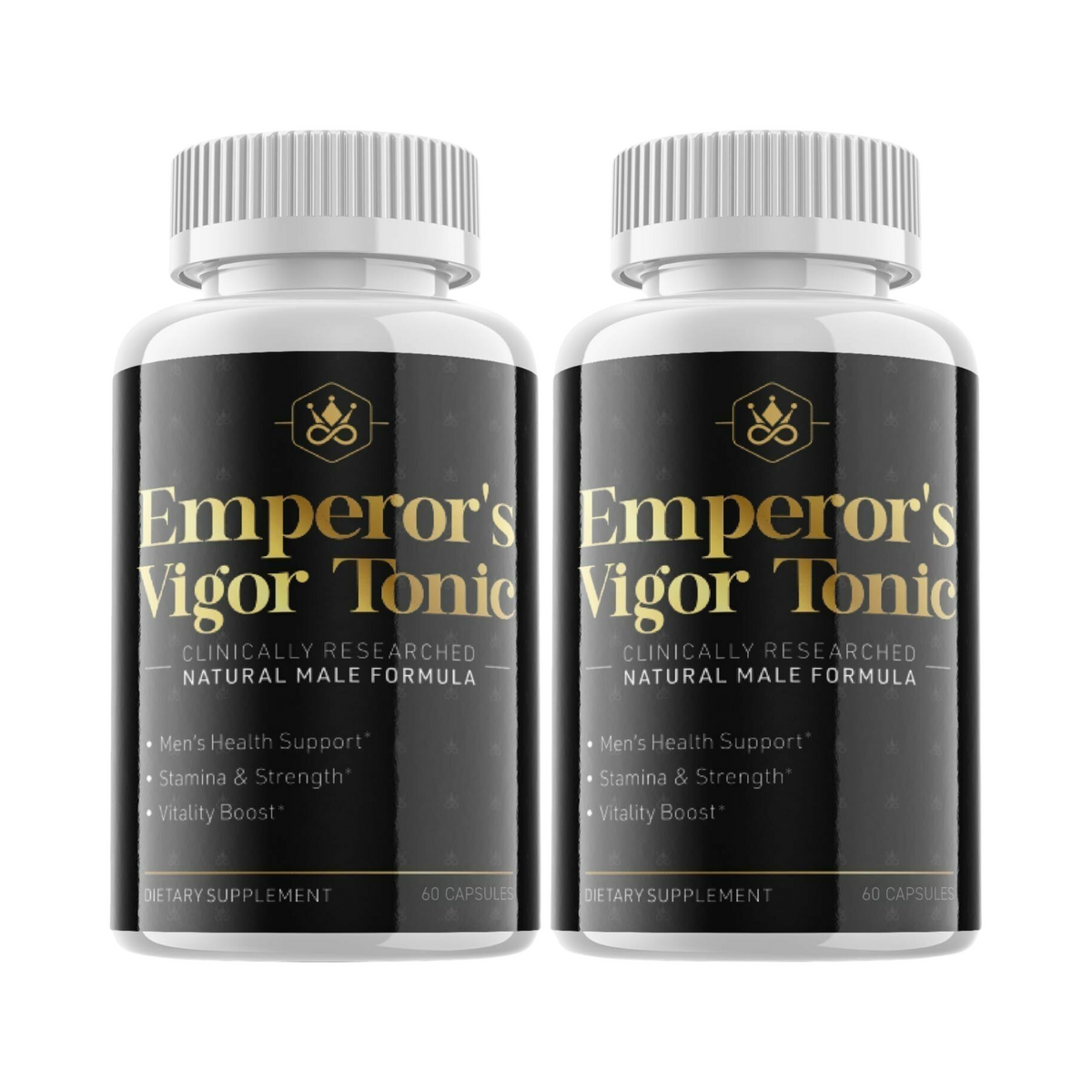 2-Pack Emperor's Vigor Tonic All Natural Dietary Supplement 120 Capsules