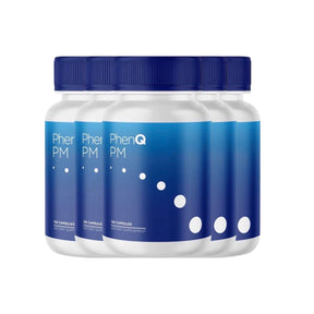 5-Pack PhenQ PM - Night Time Weight Loss Fat Burner Supplement - 300 Capsules