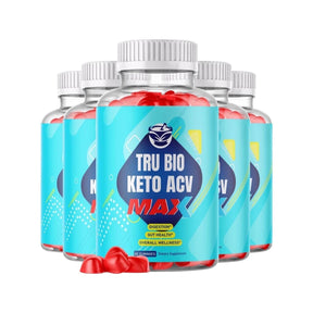 (5 Pack) Tru Bio Max Keto ACV Gummies, Apple Cider Vinegar Gummies (300 Gummies)