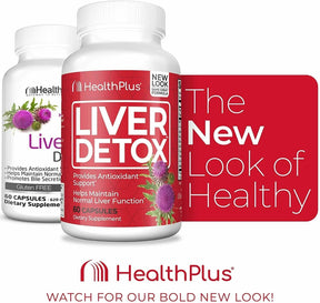 5-Pack Health Plus Liver Detox Cleanse Supports Antioxidant Support-300 Capsules