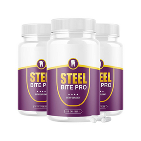 3-Pack Steel Bite Pro Teeth Supplement for Teeth and Gum Repair Dental 180 Caps