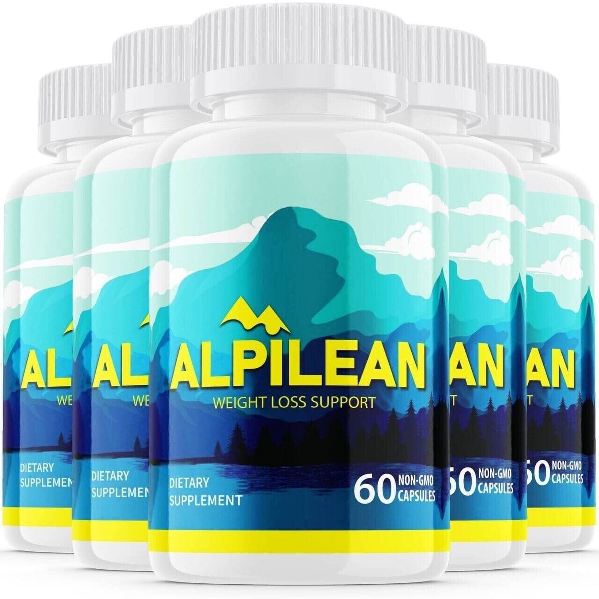 5-Pack Alpilean, Keto and Weight Loss Support, Fat burner (300 Capsules)