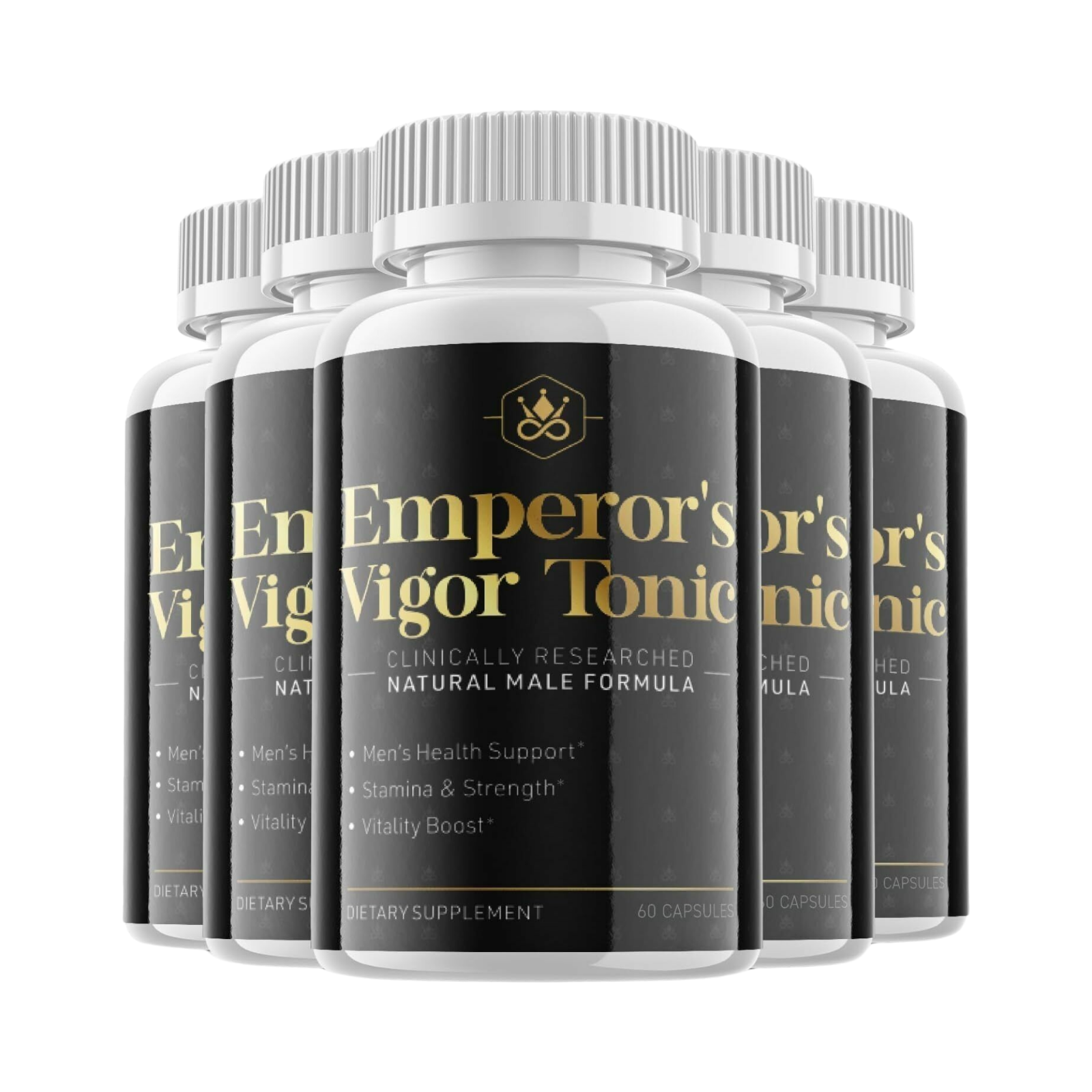 5-Pack Emperor's Vigor Tonic All Natural Dietary Supplement 300 Capsules