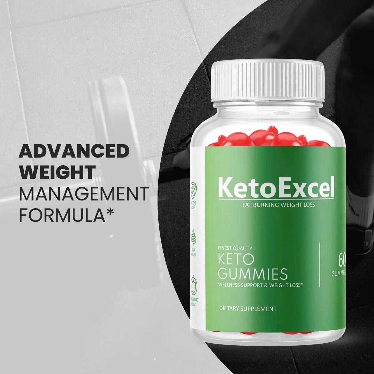 5-Pack Keto Excel ACV Gummies, Vegan, Fat Burner, Weight Loss - 300 Gummies