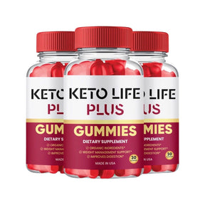 3-Pack Keto Life Plus Gummies, ACV, Vegan, Advanced Weight Loss (180 Gummies)