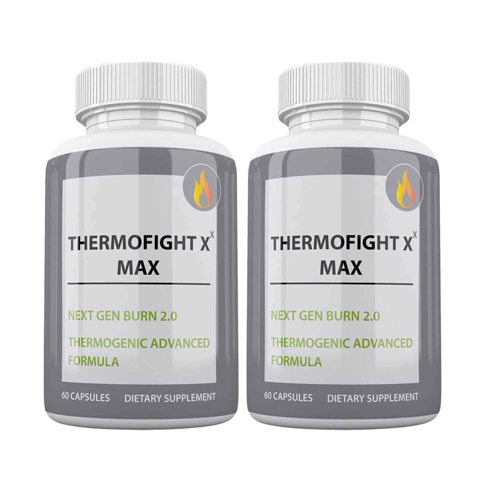 2-Pack Thermofight X Keto Supplement Fat Burner New Improved Formula-120 Capsule