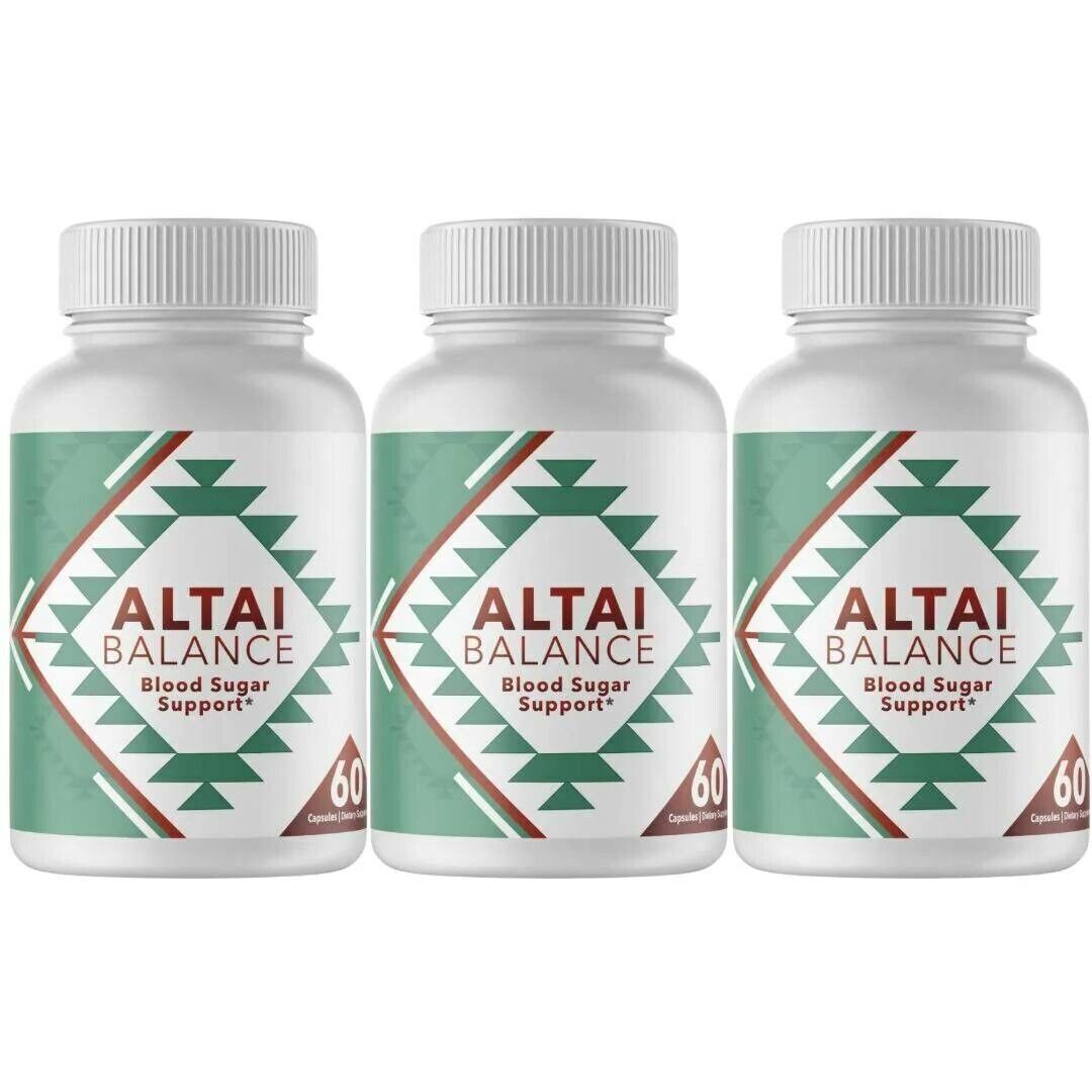 (3 Pack) Altai Balance Herbal Supplement Supports Blood Sugar • (180 Capsules)