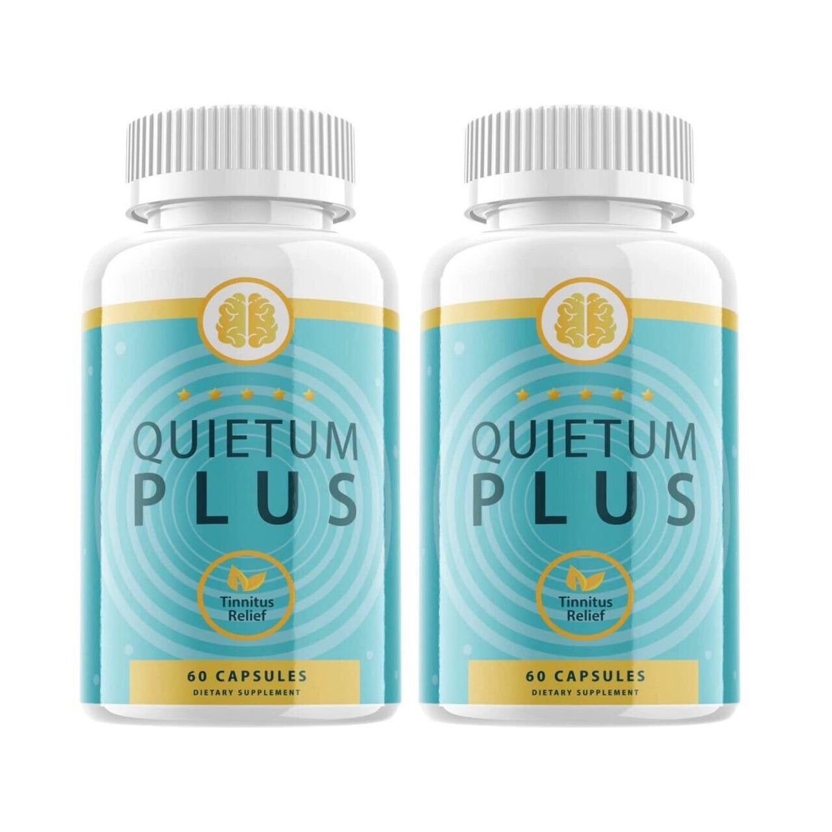 (2 Pack) Quietum Plus Tinnitus Relief Supplement Reduce Ear Ringin(120 Capsules)