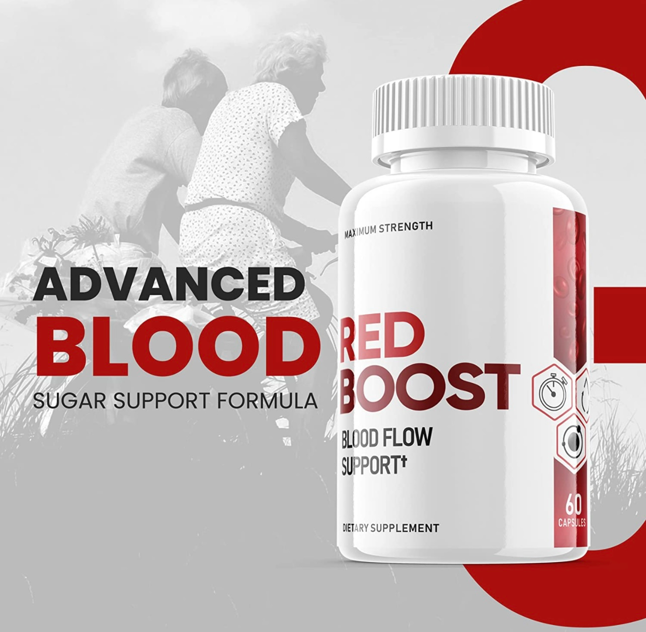 Red Boost Blood Sugar Supports, Glucose, Metabolism (60 Capsules)