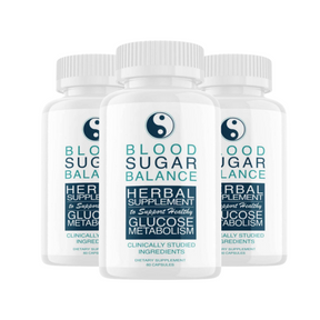 3-Pack Blood Sugar Balance, Advanced Formula, Herbal Supplement-180 Capsules