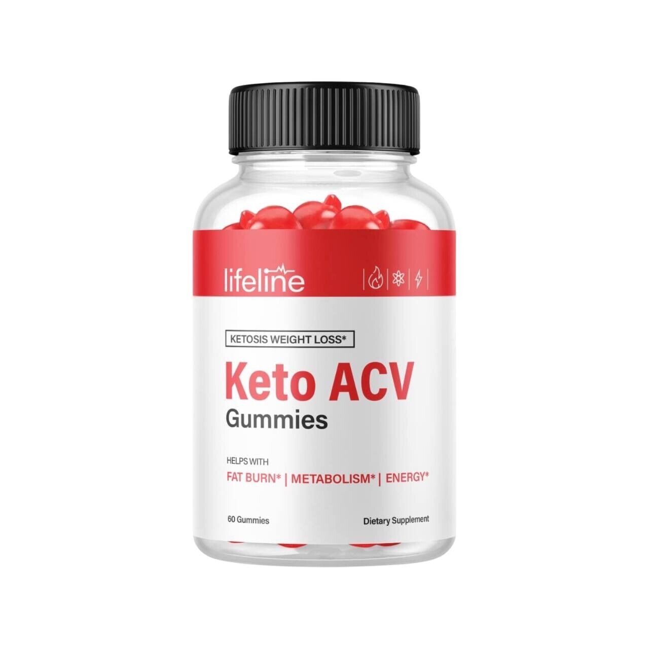 Lifeline Keto ACV Gummies, Weight Loss, Appetite Suppressant- (60 Gummies)