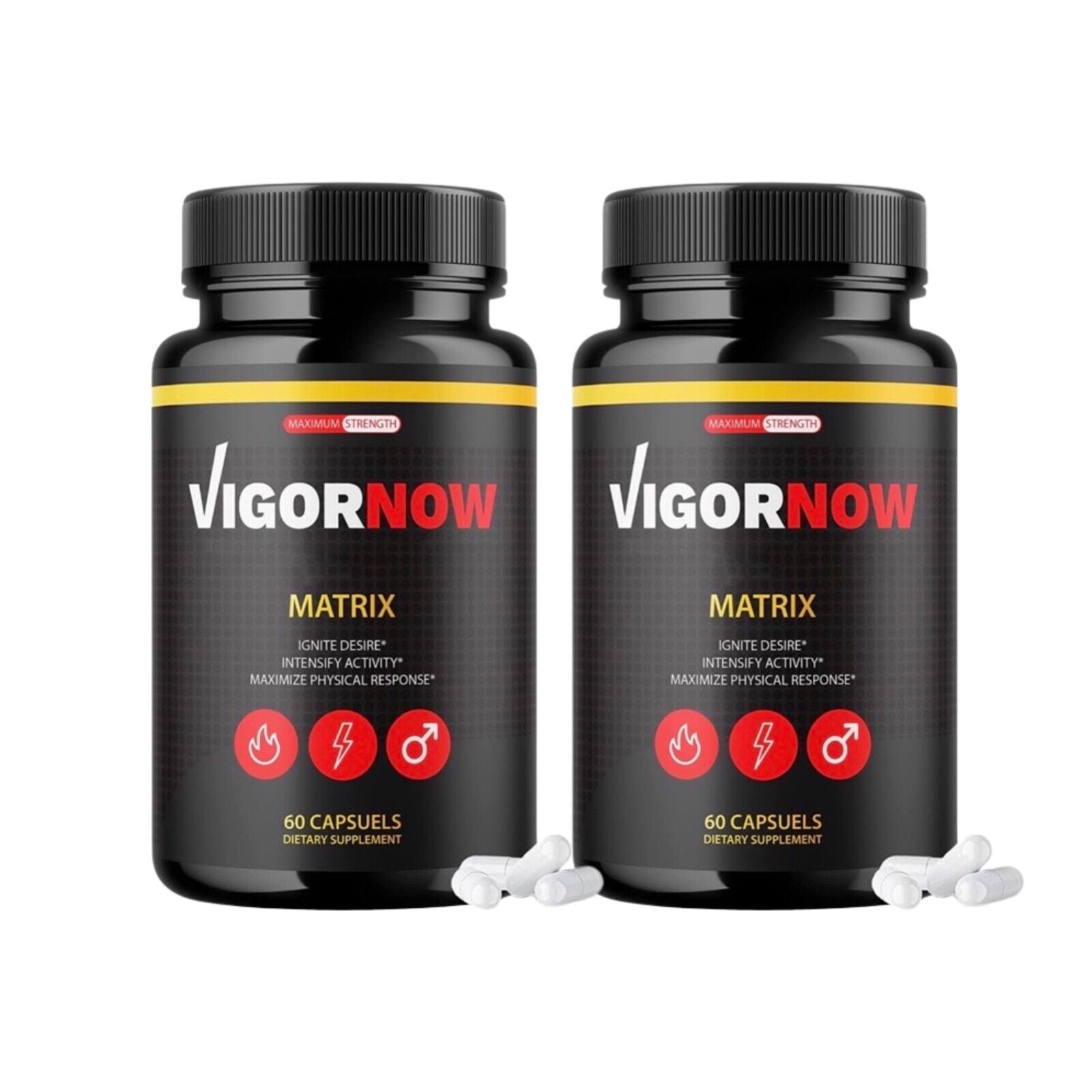 2-Pack Vigornow Male Performance Matrix Supplement 120 Capsules