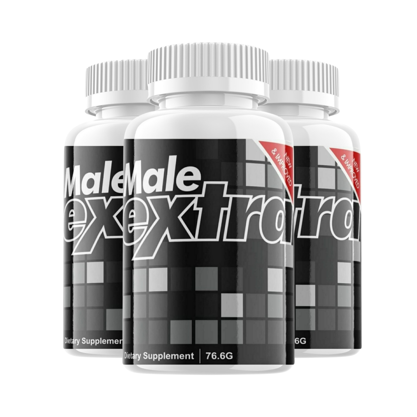 3-Pack Male Extra Performance Supplement, MaleExtra for Enhancement-180 Capsules