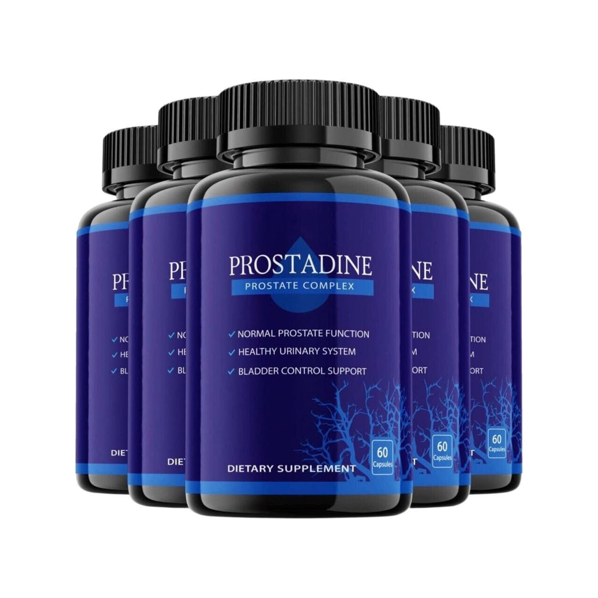 5-Pack Prostadine Capsules Natural Prostadyne Supplement (300 Capsules)