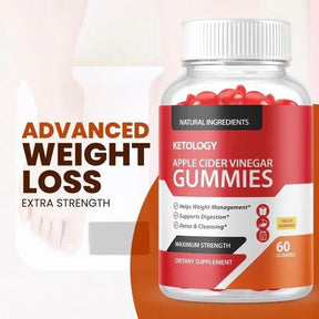 5-Pack Ketology Keto ACV Gummies - Advanced Weight Loss, Vegan (300 Gummies)