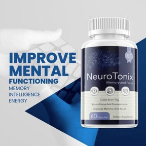 5-Pack NeuroTonix Brain Booster, Focus, Neuro Tonix, Memory,Clarity-300 Capsules