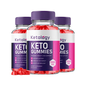 3-Pack Ketology Keto Gummies - Advanced Weight Loss, Vegan, Non GMO(180 Gummies)