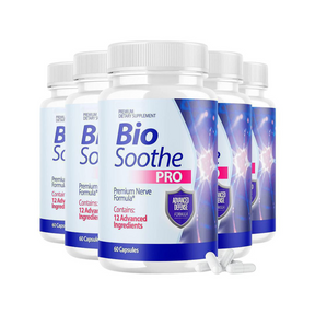 5-Pack Bio Soothe PRO, Premium Nerve Formula Dietary Supplement (300 Capsules)