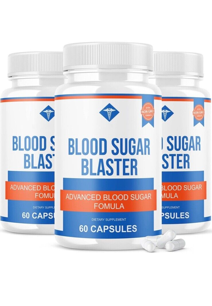 3-Pack Blood Sugar Blaster Advanced Blood Sugar Formula - 180 Capsules