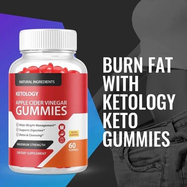 5-Pack Ketology Keto ACV Gummies - Advanced Weight Loss, Vegan (300 Gummies)