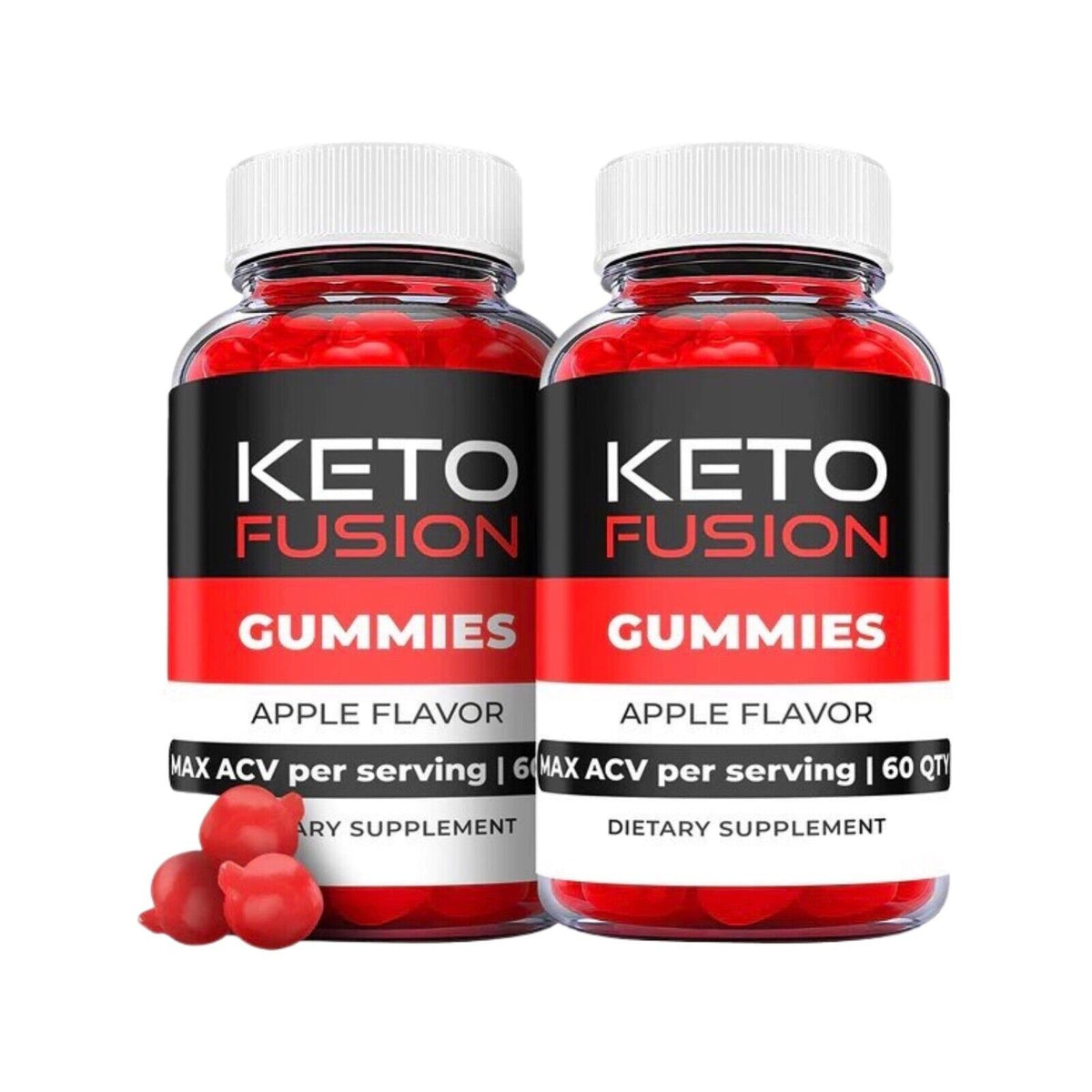 2-Pack Keto Fusion Gummies, Weight Loss, Fuzion Keto ACV Gummies (60 Gummies)