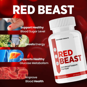 2-Pack Red Beast Pills Red Beast Flow Support Supplement (120 Capsules)