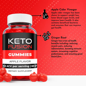 5-Pack Keto Fusion Gummies, Weight Loss, Fuzion Keto ACV Gummies (300 Gummies)