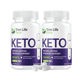 2-Pack Trim Life Labs Keto Pills, Advanced Formula,Vegan, Advanced Blend-120 Cap