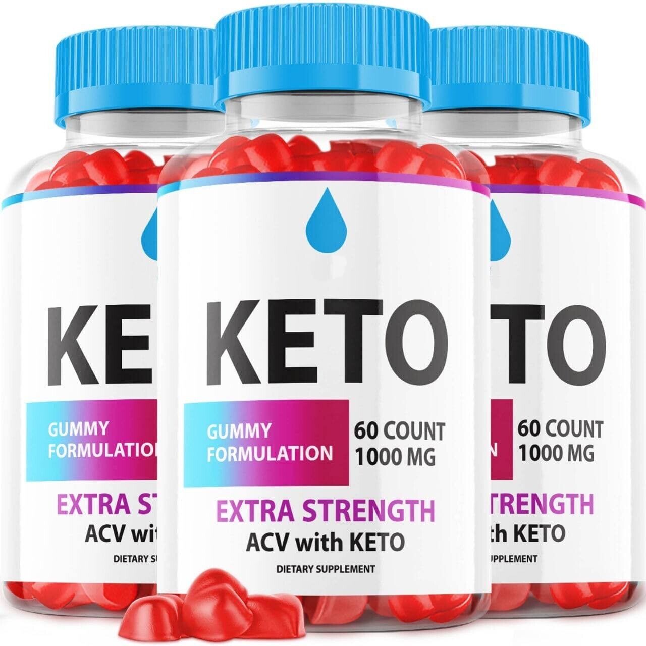 (3 Pack) Pure Kana Keto Gummies, PureKana ACV Gummies (180 Gummies)