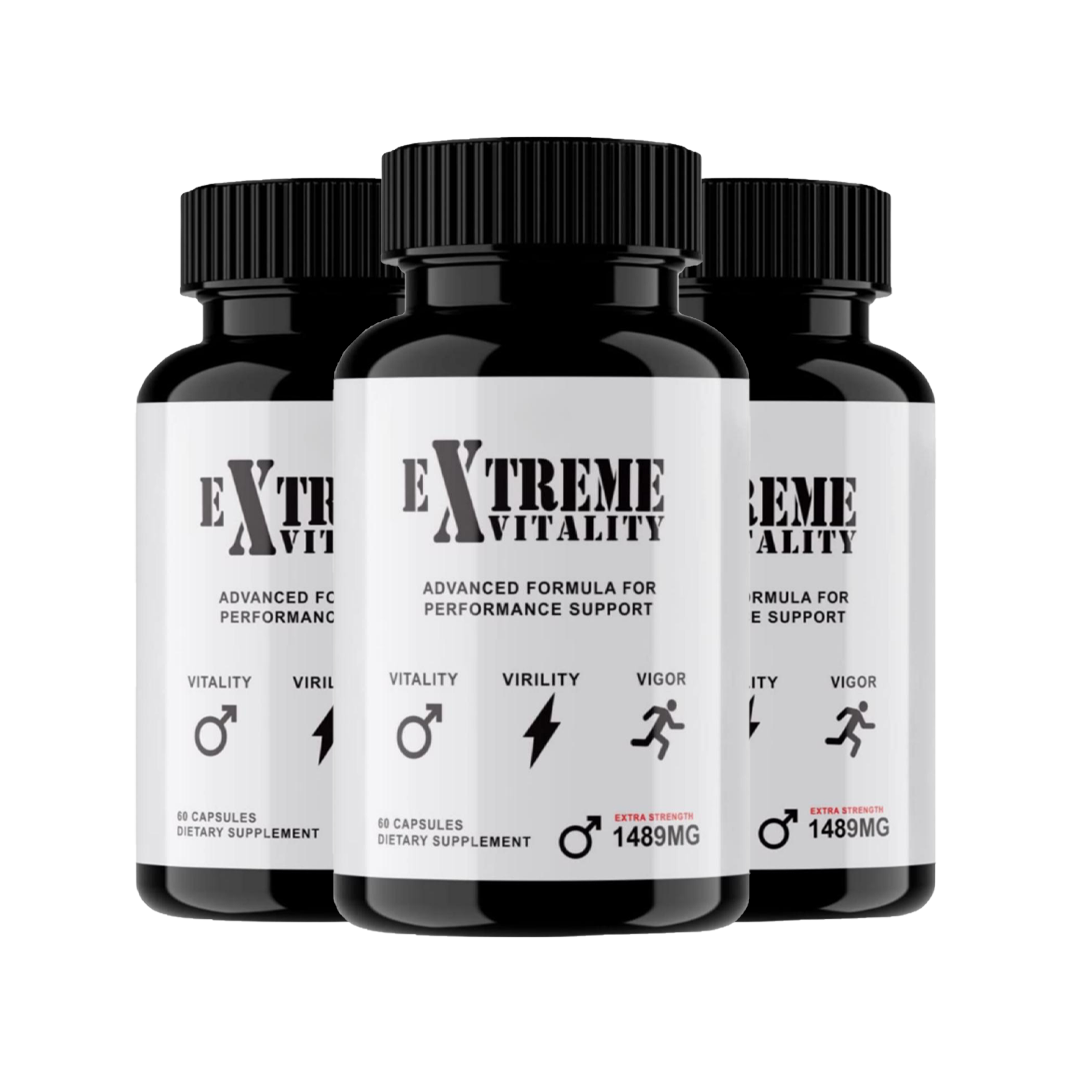 3-Pack Extreme Vitality Capsules, Extreme Vitality Male Supplement(180 Capsules)