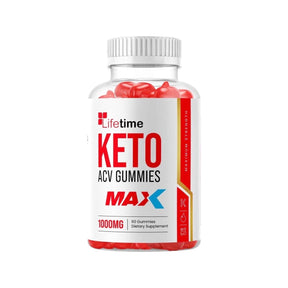 Lifetime Keto Max ACV Gummies, Weight Loss Supplement - 60 Gummies