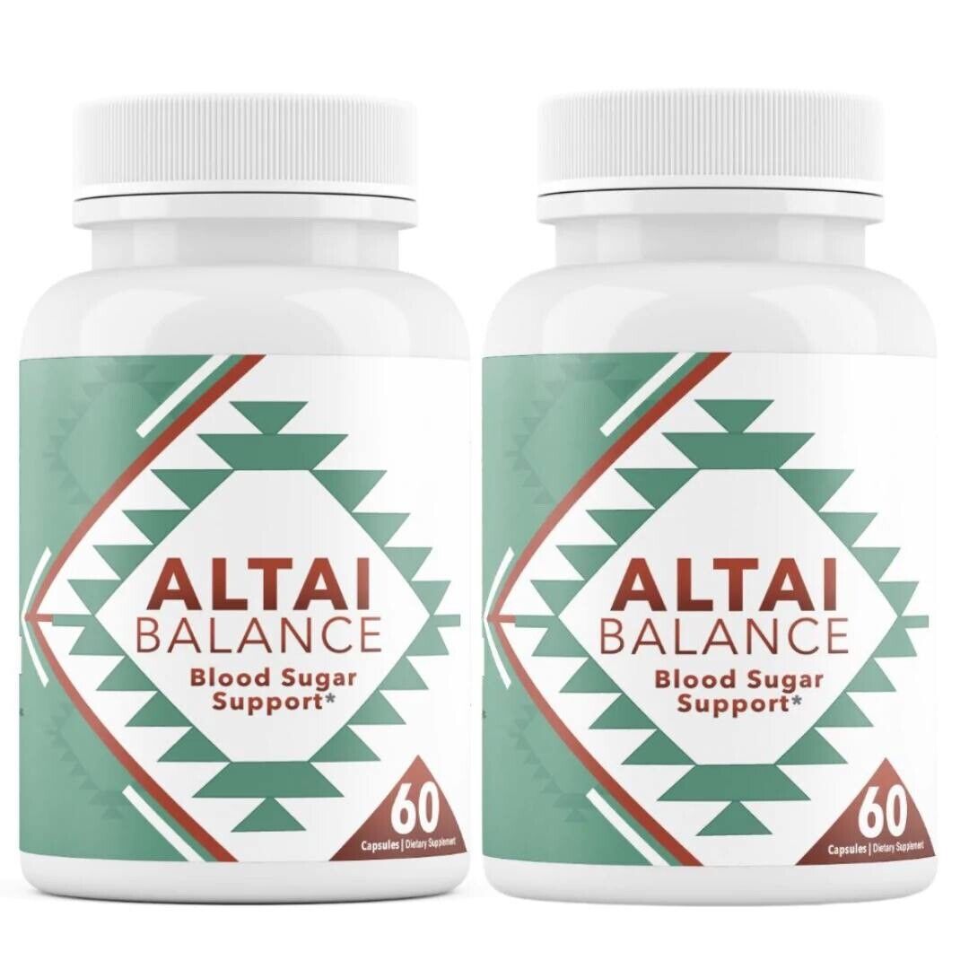 (2 Pack) Altai Balance Herbal Supplement Supports Blood Sugar • (120 Capsules)