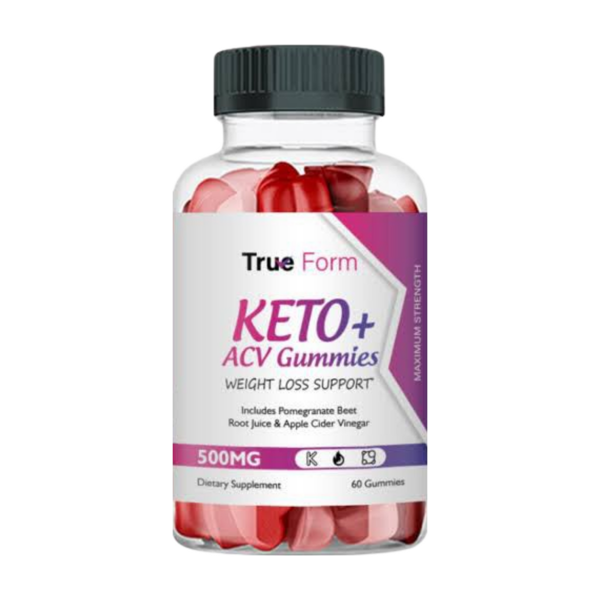 True Form Keto ACV - True Form Keto Gummies Weight Loss - 60 Gummies