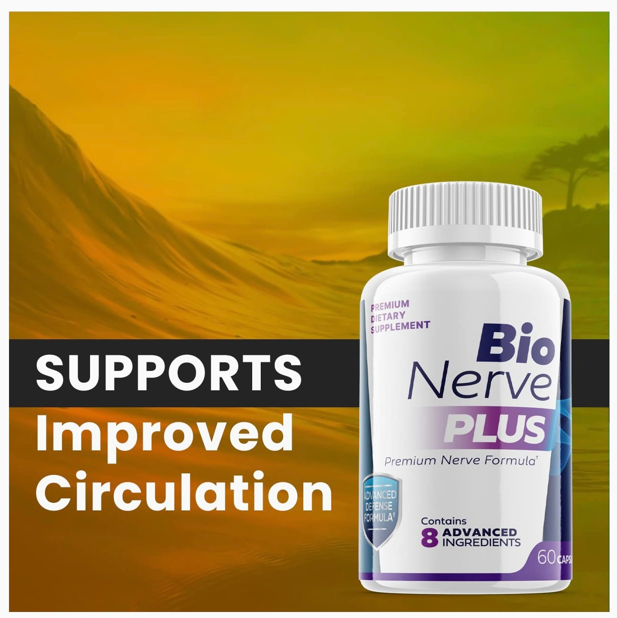 5-Pack BioNerve Plus, Premium Nerve Formula, Bio Nerve Plus (300 Capsules)