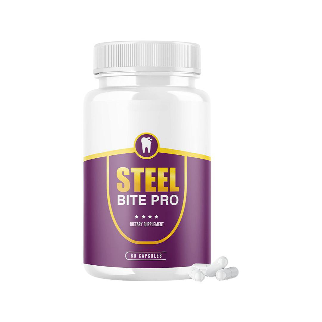 Steel Bite Pro Teeth Supplement for Teeth and Gum Repair Dental 60 Caps