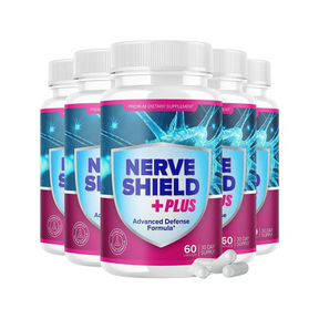 5-Pack Nerve Shield Plus Advanced Defense Formula 300 Capsules