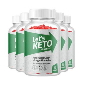 5-Pack Let's Keto ACV Gummies, Apple Cider Vinegar Gummies - 300 Gummies