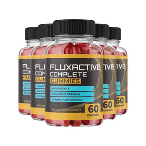 5-Pack Fluxactive Complete Gummies Flux Active Complete Max Strength-300 Gummies