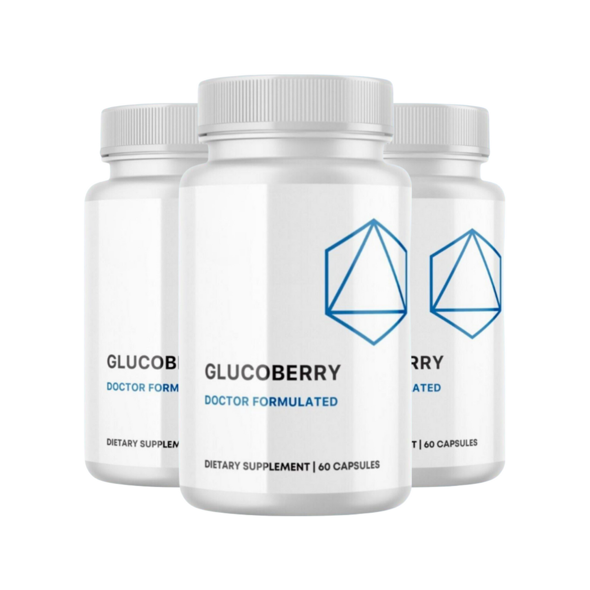 3-Pack Glucoberry Dietary Supplement, Supports Gut Health,Digestion-180 Capsules