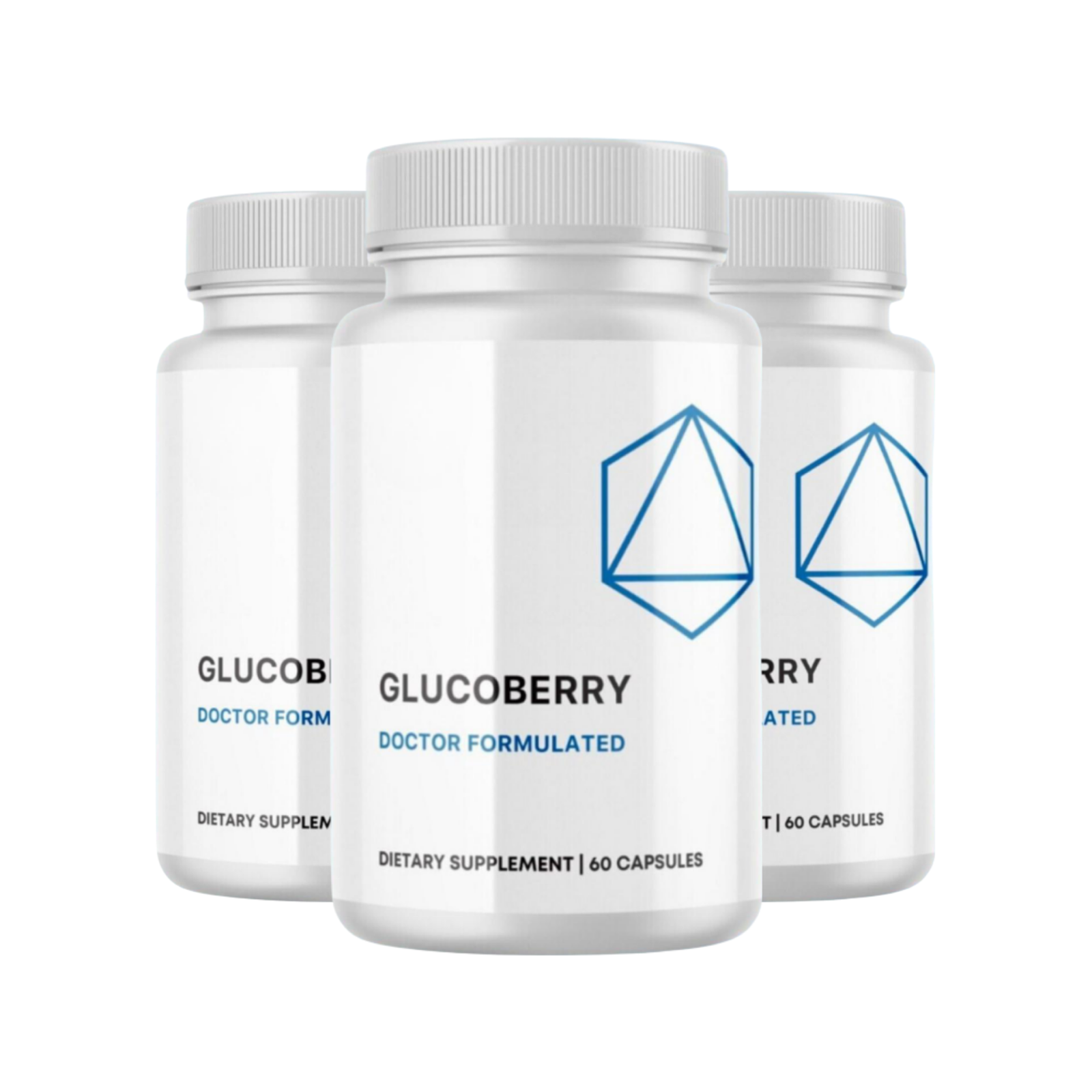 3-Pack Glucoberry Dietary Supplement, Supports Gut Health,Digestion-180 Capsules