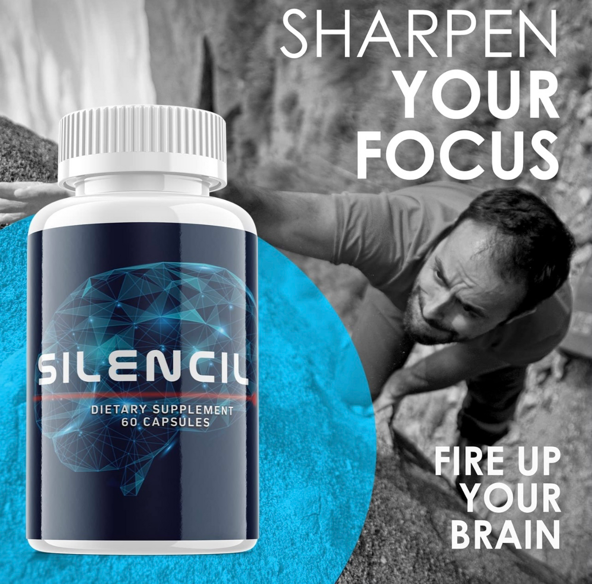 Silencil Advanced Supplement Tinnitus, Support Ear Health- 60 Capsules