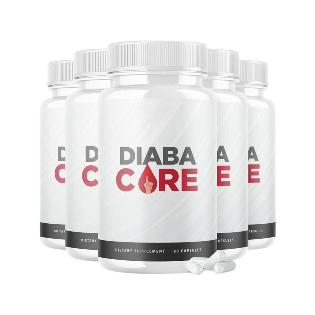 5-Pack Diabacore for Blood Sugar Support Supplement DiabaCore Pills-300 Capsules