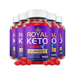 5-Pack Royal Keto Max Gummies, Extra Strength Formula ACV Gummies (300 Gummies)