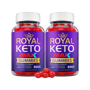 2-Pack Royal Keto Max Gummies, Extra Strength Formula ACV Gummies (120 Gummies)